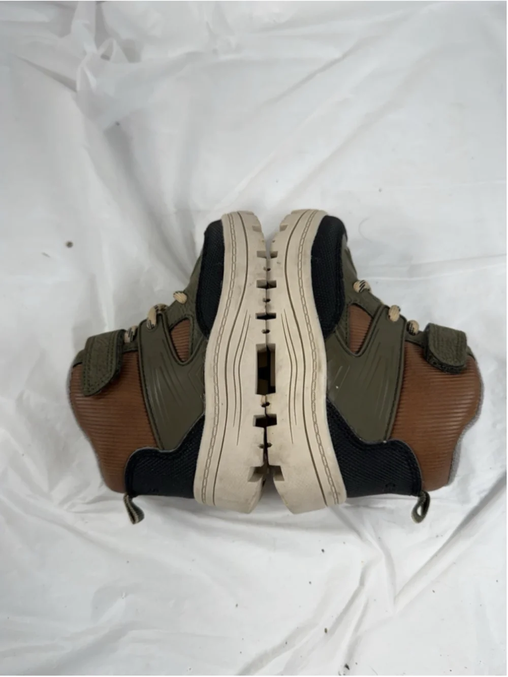 CARTER'S ILKER HIKING ANKLE BOOTS SZ 7M BROWN OLIVE LITTLE BOYS
